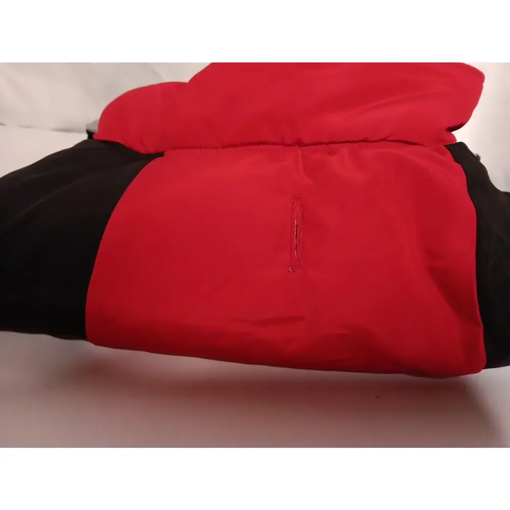 XL Fleece Lined Dog Jacket Red And Black